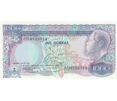 1000 dobras 1989 Svätý Tomás a Princov ostrov