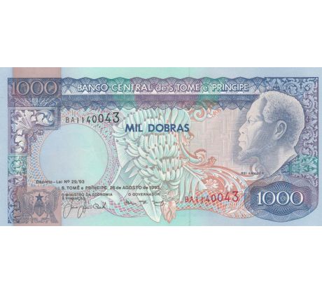 1000 dobras 1993 Svätý Tomás a Princov ostrov