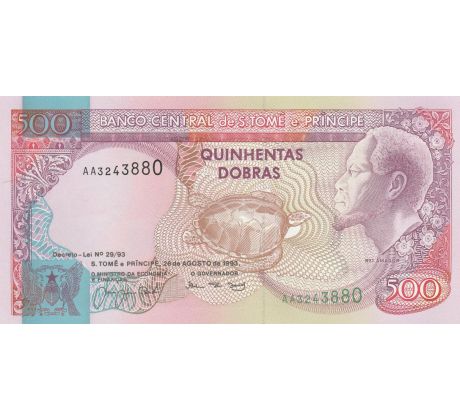 500 dobras 1993 Svätý Tomás a Princov ostrov