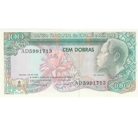 100 dobras 1989 Svätý Tomás a Princov ostrov