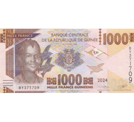 1000 francs 2024 Guinea