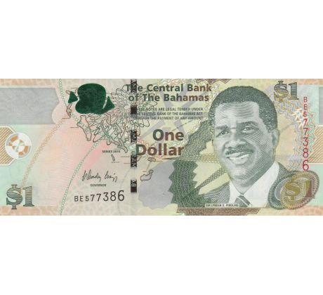 1 dollar 2015 Bahamy