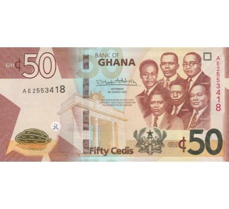 50 cedis 2022 Ghana