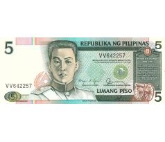 5 pesos 1985-93 Filipíny