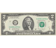2 dollar 1976-2017 USA