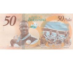 50 pula 2025 Botswana pamätná bankovka