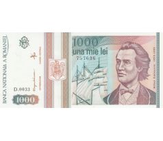 1000 lei 1993 Rumunsko