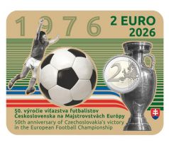 Zberateľská karta 2€2026 - Víťazstvo futbalistov Československa na ME