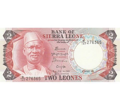 2 leones 1974-85 Sierra Leone