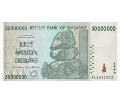 50 000 000 dollar 2008 Zimbabwe