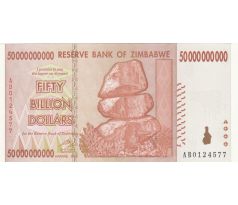 50 000 000 000 dollar 2008 Zimbabwe