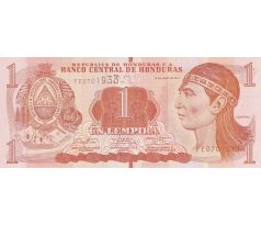 1 lempiras 2014 Honduras s vertikálnou značkou