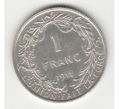1 frank 1911 Belgicko