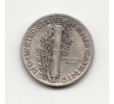1 dime 1941 USA  "veľké S"