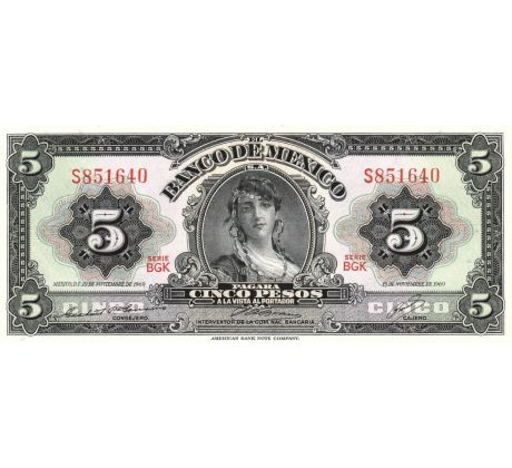 5 pesos 1969 Mexiko