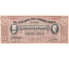 20 pesos 2015 Mexiko Chihuahua