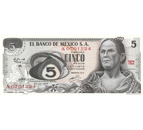 5 pesos 1972 Mexiko