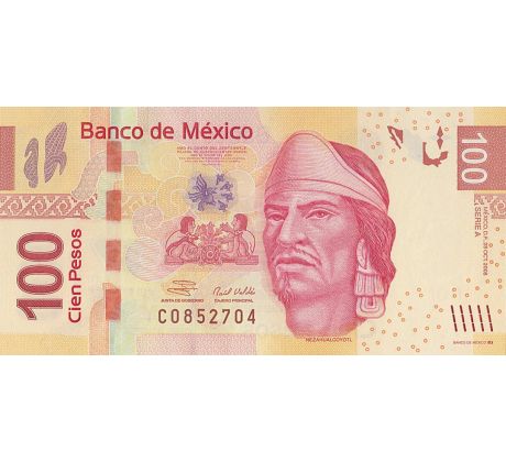 100 pesos 2008-19 Mexiko