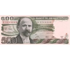 500 pesos 1981-82 Mexiko