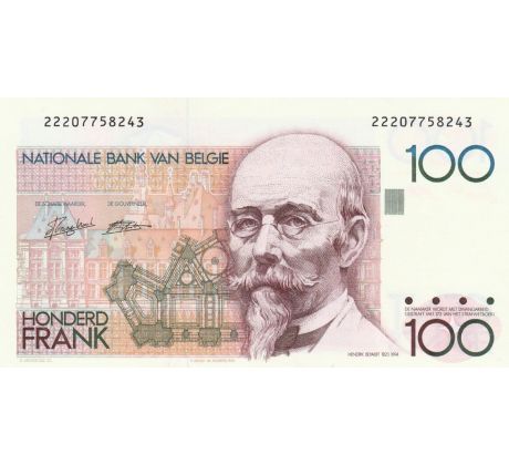 100 frankov 1978-94 Belgicko
