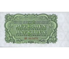 5 kčs 1953 AS neperforovaná Goznak