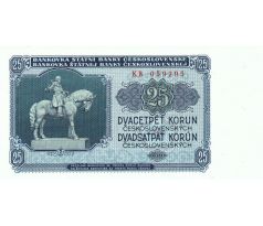 25 kčs 1953 KB neperforovaná STC PRAHA