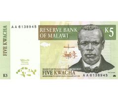5 kwacha 1997 Malawi