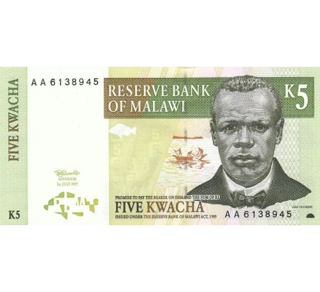 5 kwacha 1997 Malawi