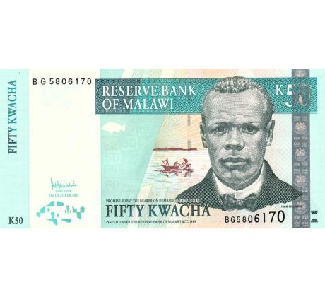 50 kwacha 2007 Malawi