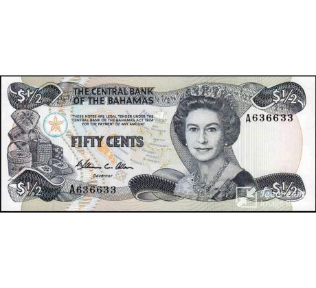 50 centov 1984 Bahamy
