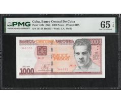 1 000 pesos 2025 Kuba PMG obal