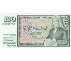 100 koruna 1961-86 Island