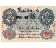 20 rísškých mariek 1914 Nemecko