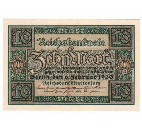 10 rísškych mariek 1920 Nemecko