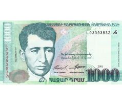 1000 dram 2001 Arménsko