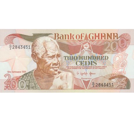 200 cedis 1991 Ghana