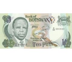 10 pula 1999-2002 Botswana
