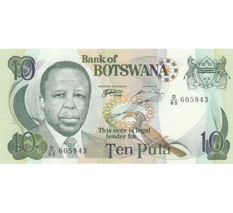 10 pula 1999-2002 Botswana