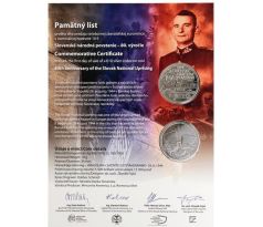 Pamätný list 10€ 2024- Slovenské národné povstanie - 80. výročie