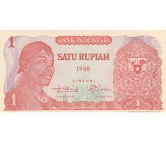 1 rupia 1968 Indonézia