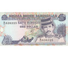 1 ringgit/dollár 1989-95 Brunej