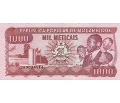 1 000 meticais 1989 Mozambik