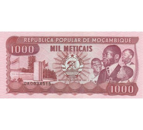 1 000 meticais 1989 Mozambik /02/