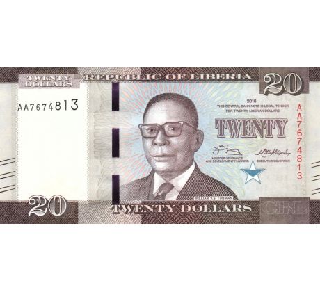 20 dollar 2016-17 Libéria