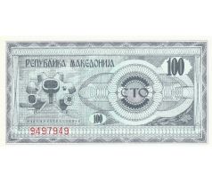 100 denarov 1992 Macedónsko