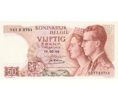 50 francs 1966 Belgicko