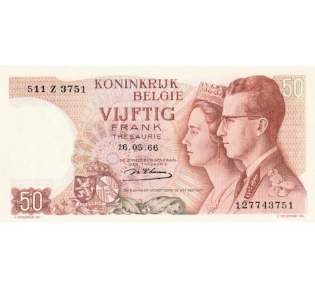 50 francs 1966 Belgicko