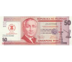 50 piso 2012 Filipíny pamätná bankovka
