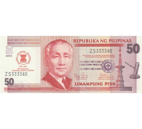 50 piso 2012 Filipíny pamätná bankovka
