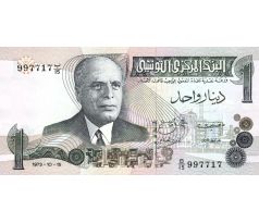 1 dinár 1973 Tunisko